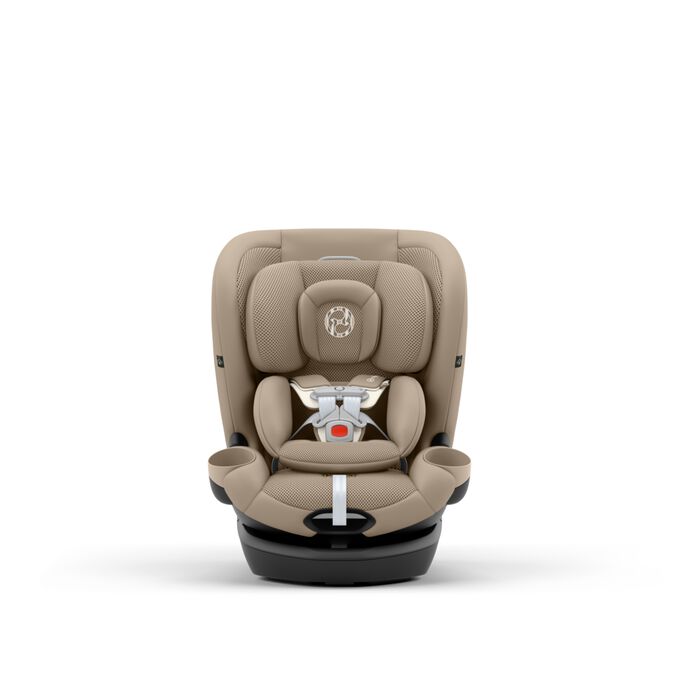 An image of the CYBEX Gold Callisto G 360 Child Car Seat, highlighting the Removable Multi-Stage Infant Insert feature.