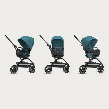 An image of the CYBEX Gold Eezy S Twist+2 Buggy, highlighting the 360° Rotatable Seat feature.