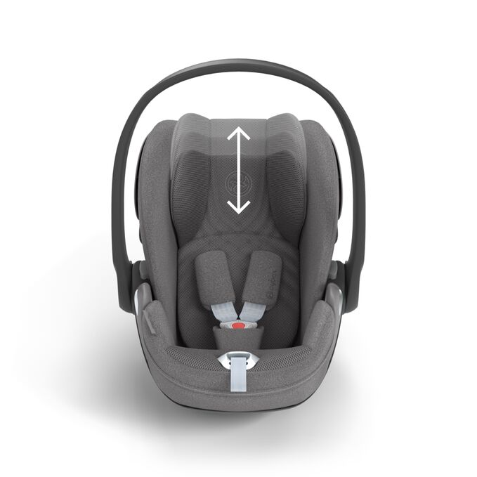 An image of the CYBEX Platinum Cloud T i-Size Infant Car Seat, highlighting the Grows with the child feature.