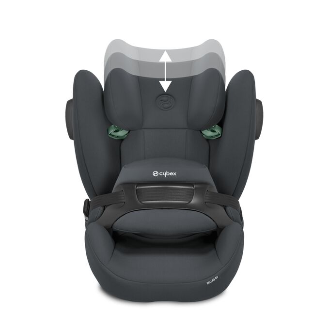 Ein Bild des CYBEX Silver Pallas B3 i-Size Toddler Car Seat, das das Merkmal Wächst mit Ihrem Kind hervorhebt.