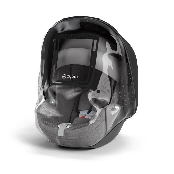 L'image montre la combinaison de plusieurs produits, vendus séparément. numéro d’image 1 CYBEX Habillage pluie série Aton/Cloud - Transparent in Transparent large-cybex-neu numéro d’image 1
