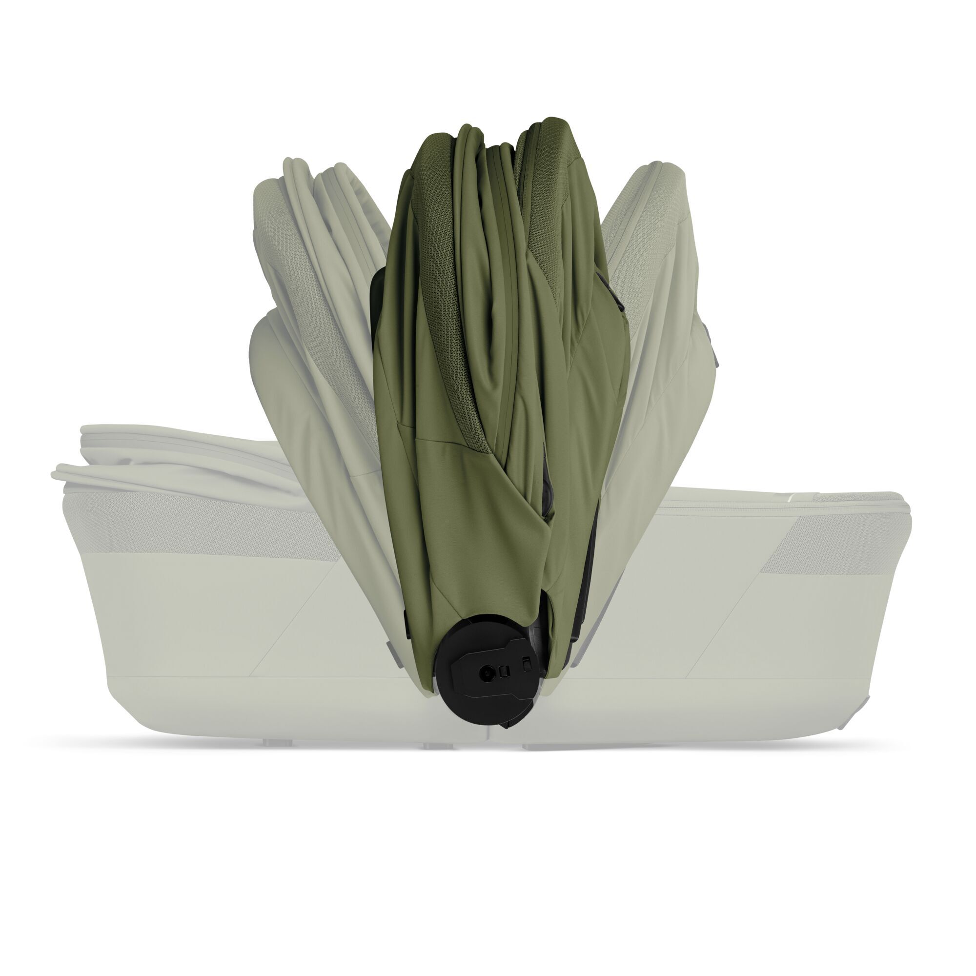 CYBEX Talos S Lux with Fold Cot - Moss Green (Taupe Frame) in Moss Green (Taupe Frame) large-cybex-gb image number 3