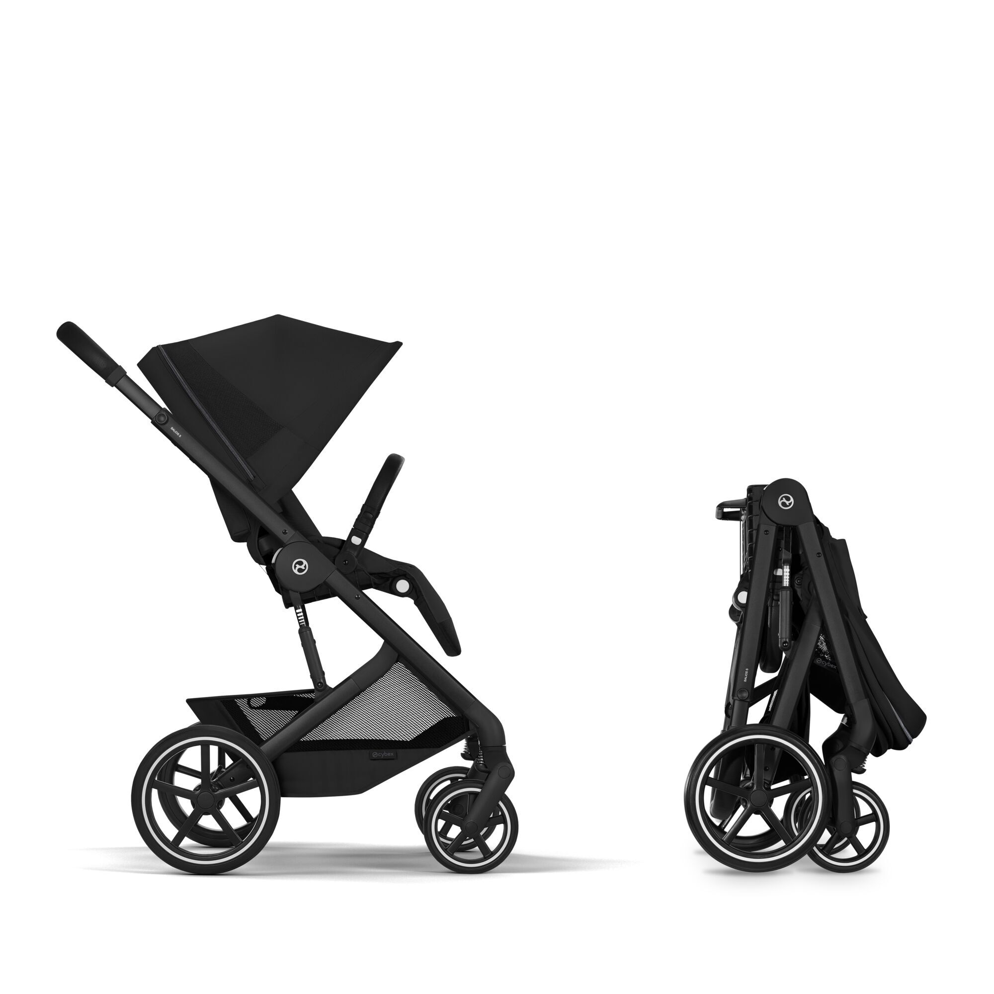 CYBEX Balios S Lux with Balios Cot S Lux - Moon Black (Black Frame) in Moon Black (Black Frame) large-cybex-seu image number 8