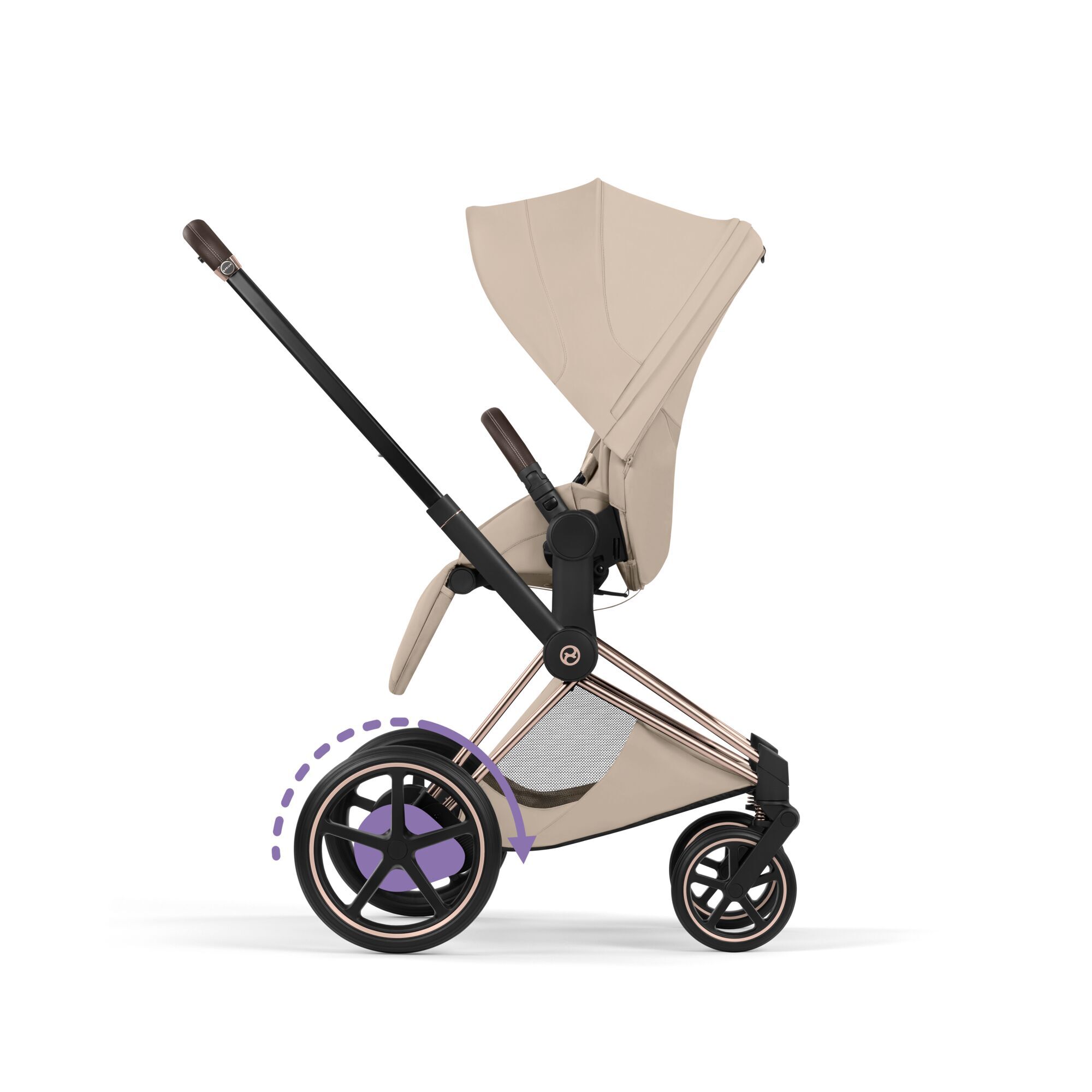 CYBEX e-Priam - Style Collection - Cozy Beige (Rosegold Frame) in Cozy Beige (Rosegold Frame) large-cybex-jp 画像番号 4