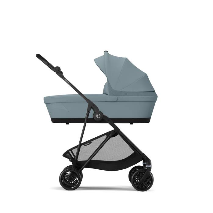 Image shows the combination of several products, sold separately. image number 6 CYBEX Melio Cot - Stormy Blue in Stormy Blue large-cybex-neu image number 6