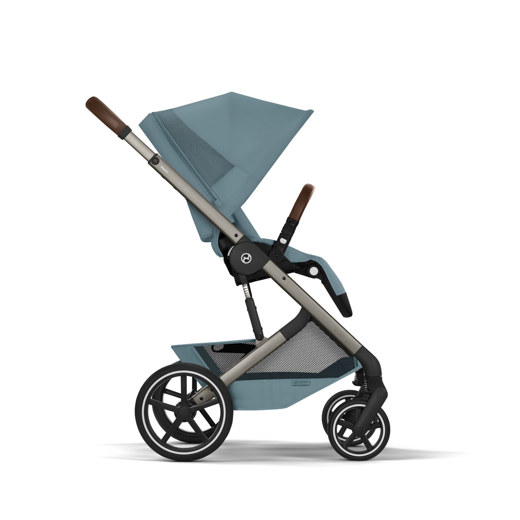 CYBEX Balios S Lux with Fold Cot - Stormy Blue (Taupe Frame) in Stormy Blue (Taupe Frame) large-cybex-seu image number 6