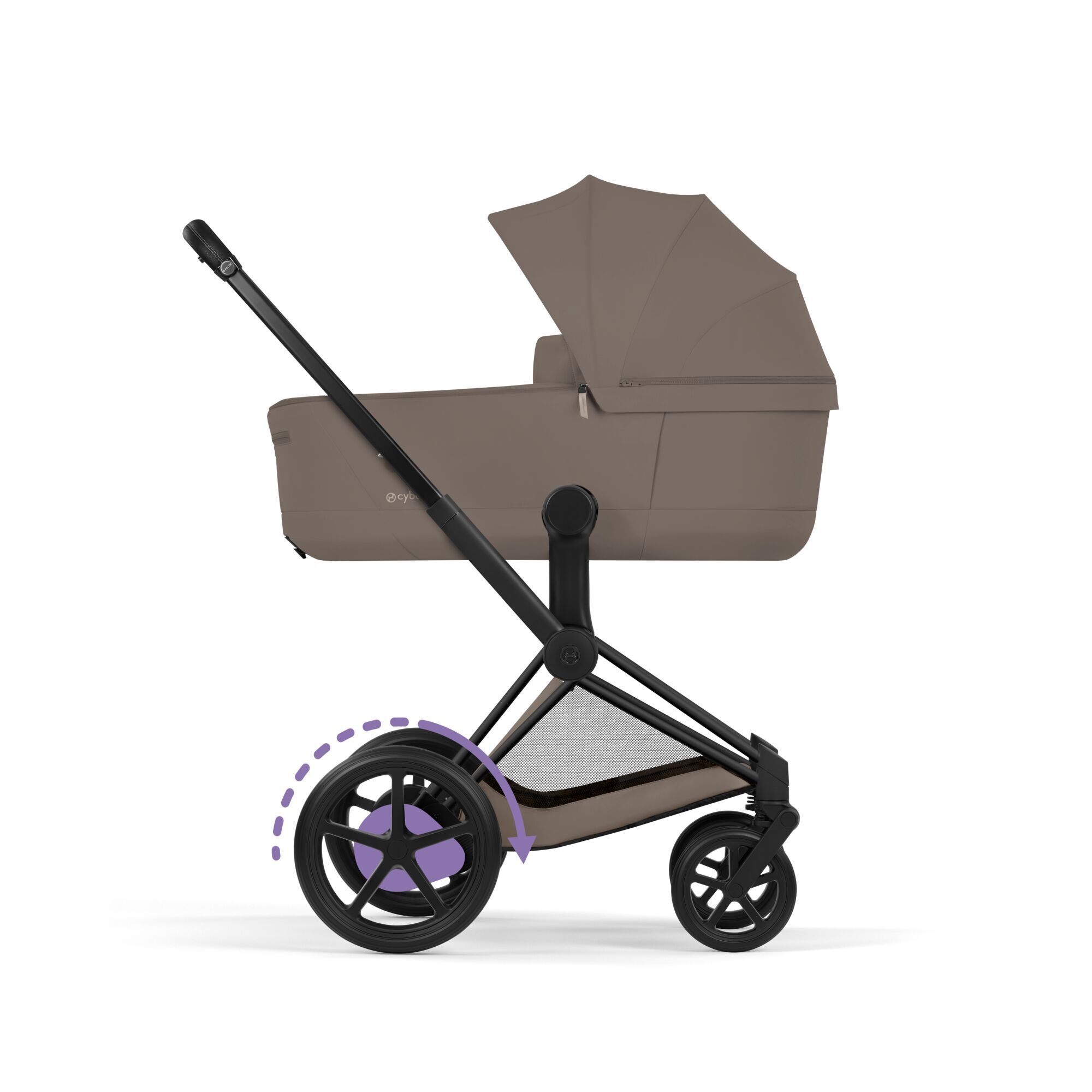 CYBEX e-Priam &ndash; Coconut Brown (ram i Matt Black) in Coconut Brown (Matt Black Frame) large-cybex-neu bildnummer 5