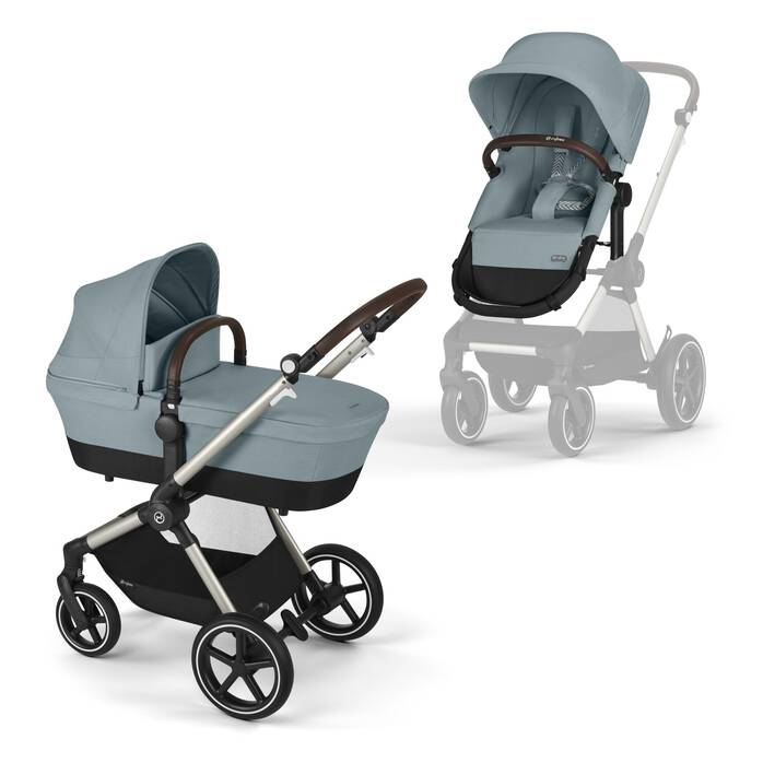 CYBEX Eos Lux - Sky Blue (Taupe Frame) in Sky Blue (Taupe Frame) image number 1 CYBEX Eos Lux - Sky Blue (Taupe Frame) in Sky Blue (Taupe Frame) large-cybex-gb image number 1