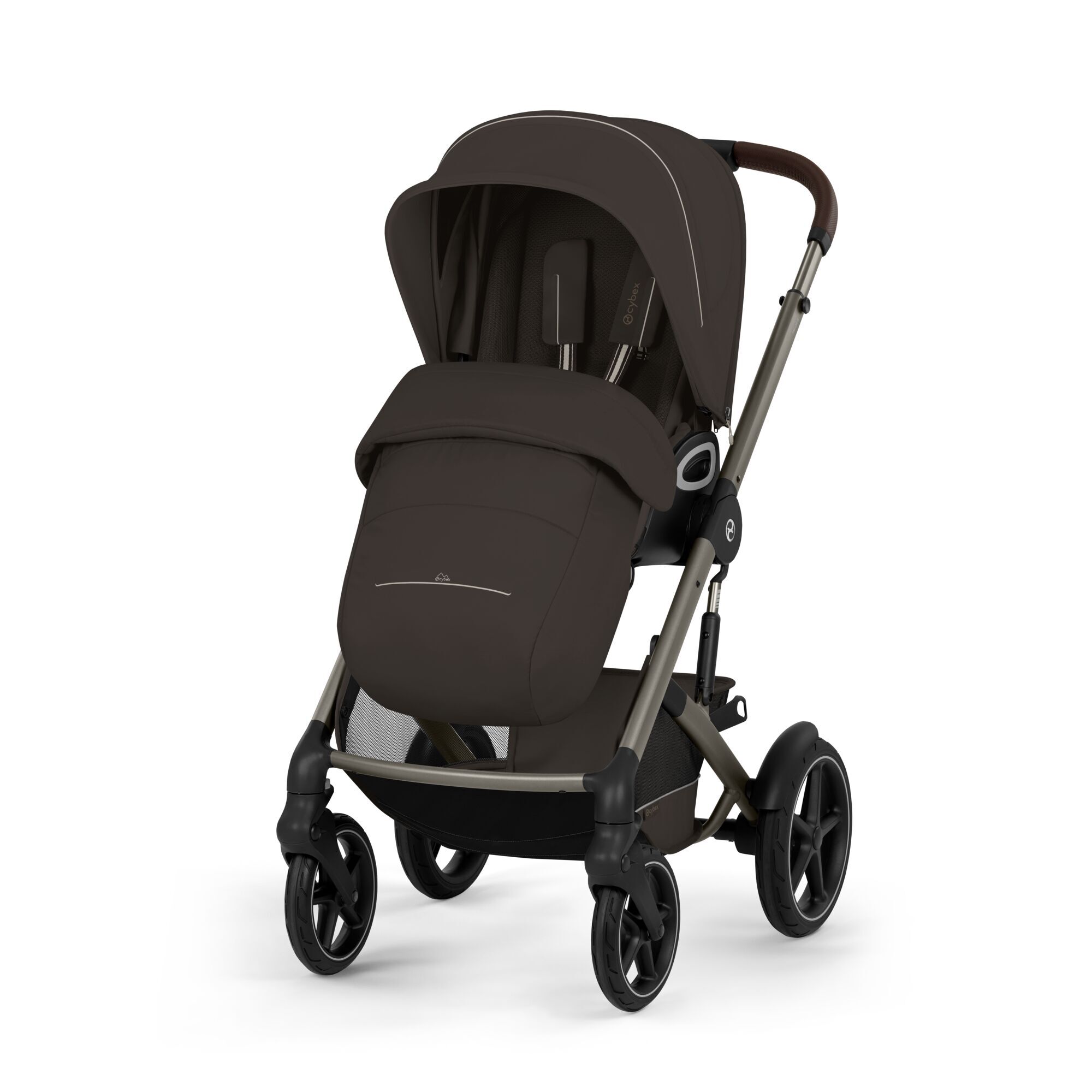 CYBEX Talos S Lux with Fold Cot - Chocolate Brown (Taupe Frame) in Chocolate Brown (Taupe Frame) large-cybex-gb image number 6