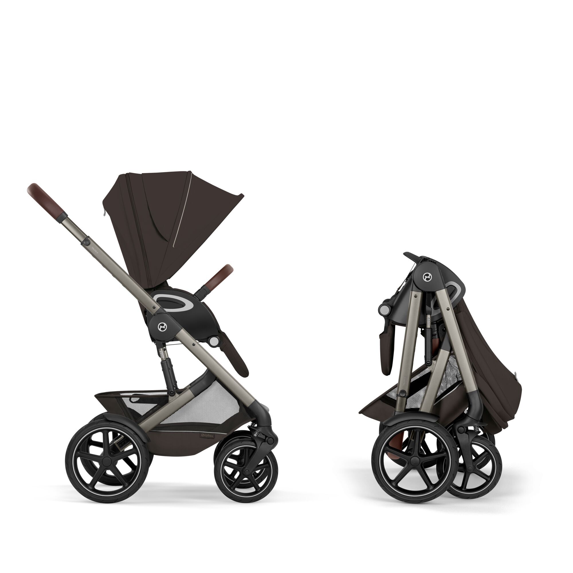 CYBEX Talos S Lux met opvouwbare reiswieg - Chocolate Brown (taupe frame) in Chocolate Brown (Taupe Frame) large-cybex-neu afbeelding nummer 10
