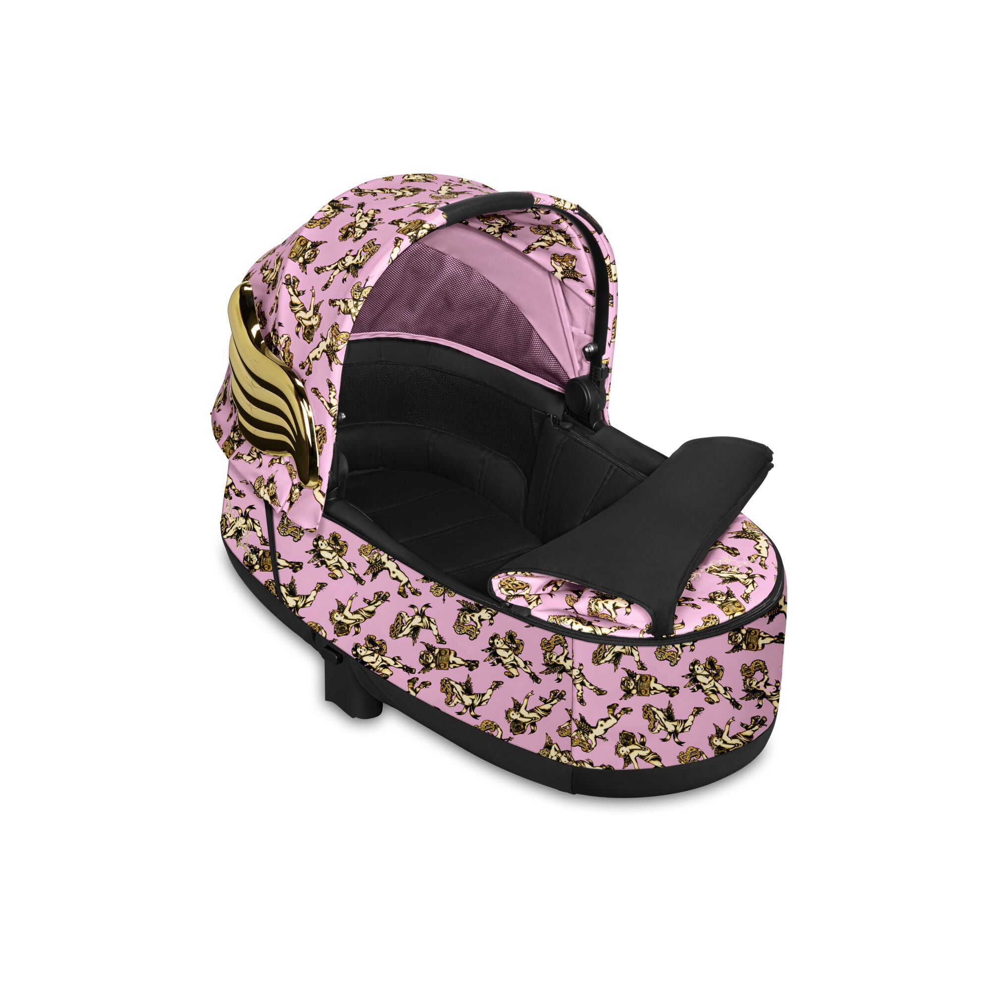 CYBEX Priam 3 Lux Carry Cot - Cherubs Pink in Cherubs Pink large-cybex-seu image number 2 Small