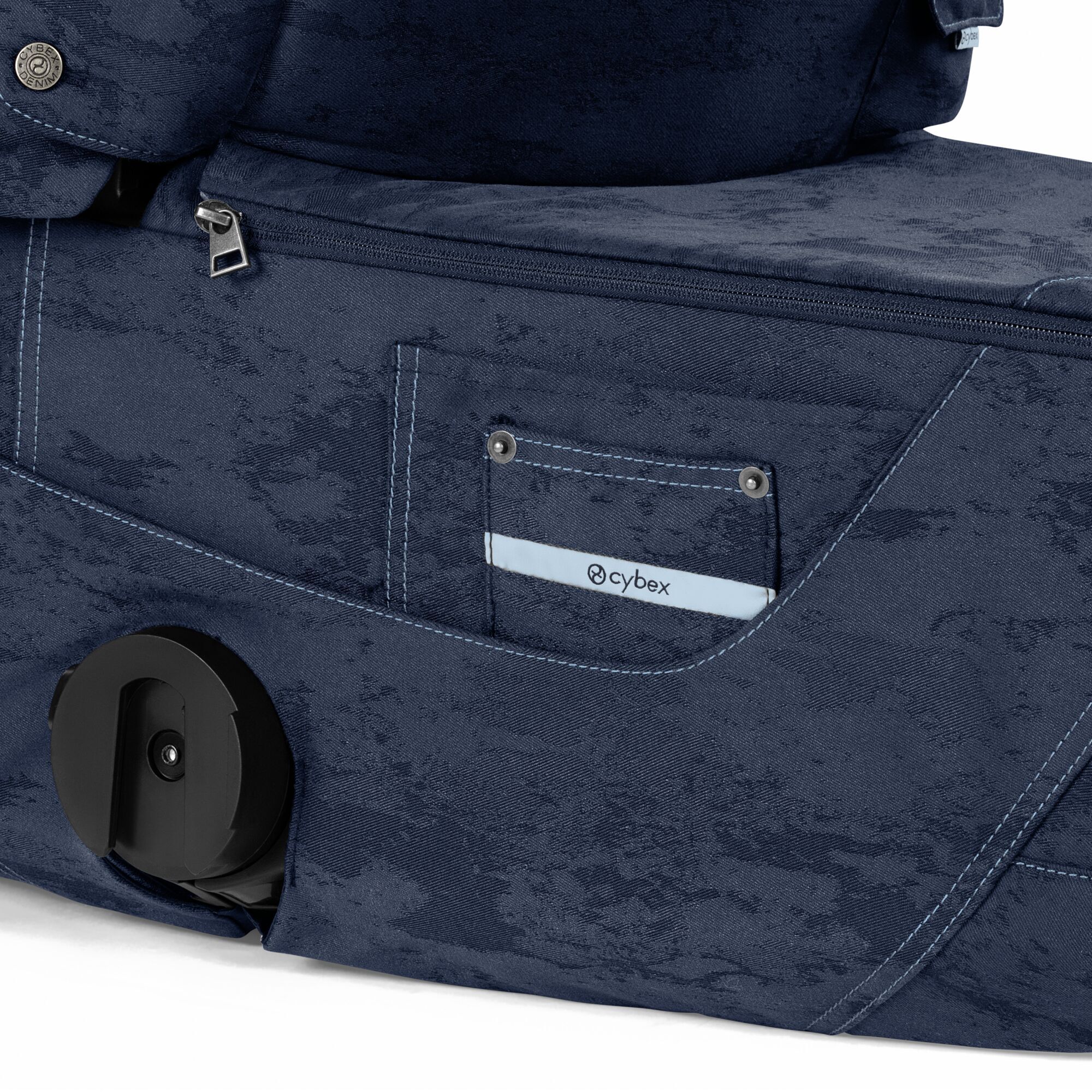 CYBEX Priam Fold Lux Carry Cot - Style Collection - Rebellious Luxury Denim Blue in Rebellious Luxury Denim Blue large-cybex-neu image number 8
