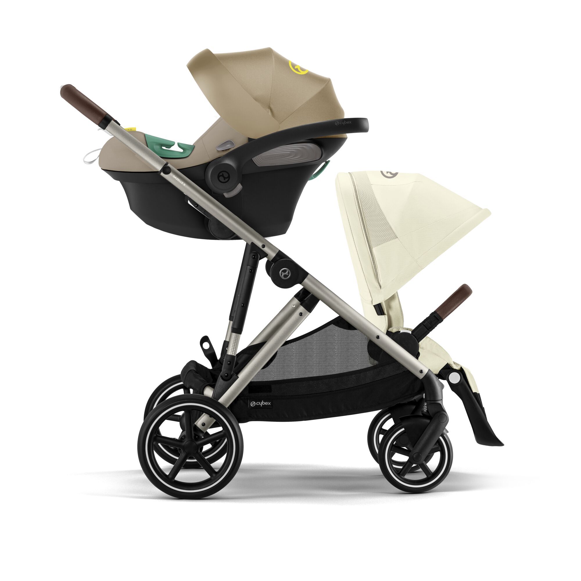 CYBEX Gazelle S - Seashell Beige (Taupe Frame) in Seashell Beige (Taupe Frame) large-cybex-neu image number 3 Small