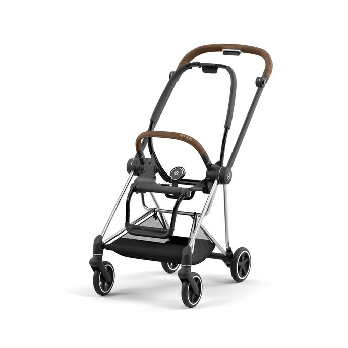 CYBEX Mios Frame - Chrome With Brown Details in Chrome With Brown Details large image number 1