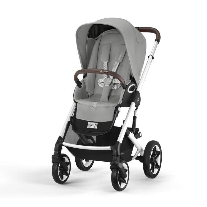 CYBEX Talos S Lux - Stone Grey (Black Frame) in Stone Grey (Silver Frame) image number 2 CYBEX Talos S Lux - Stone Grey (Black Frame) in Stone Grey (Silver Frame) large-cybex-neu image number 2
