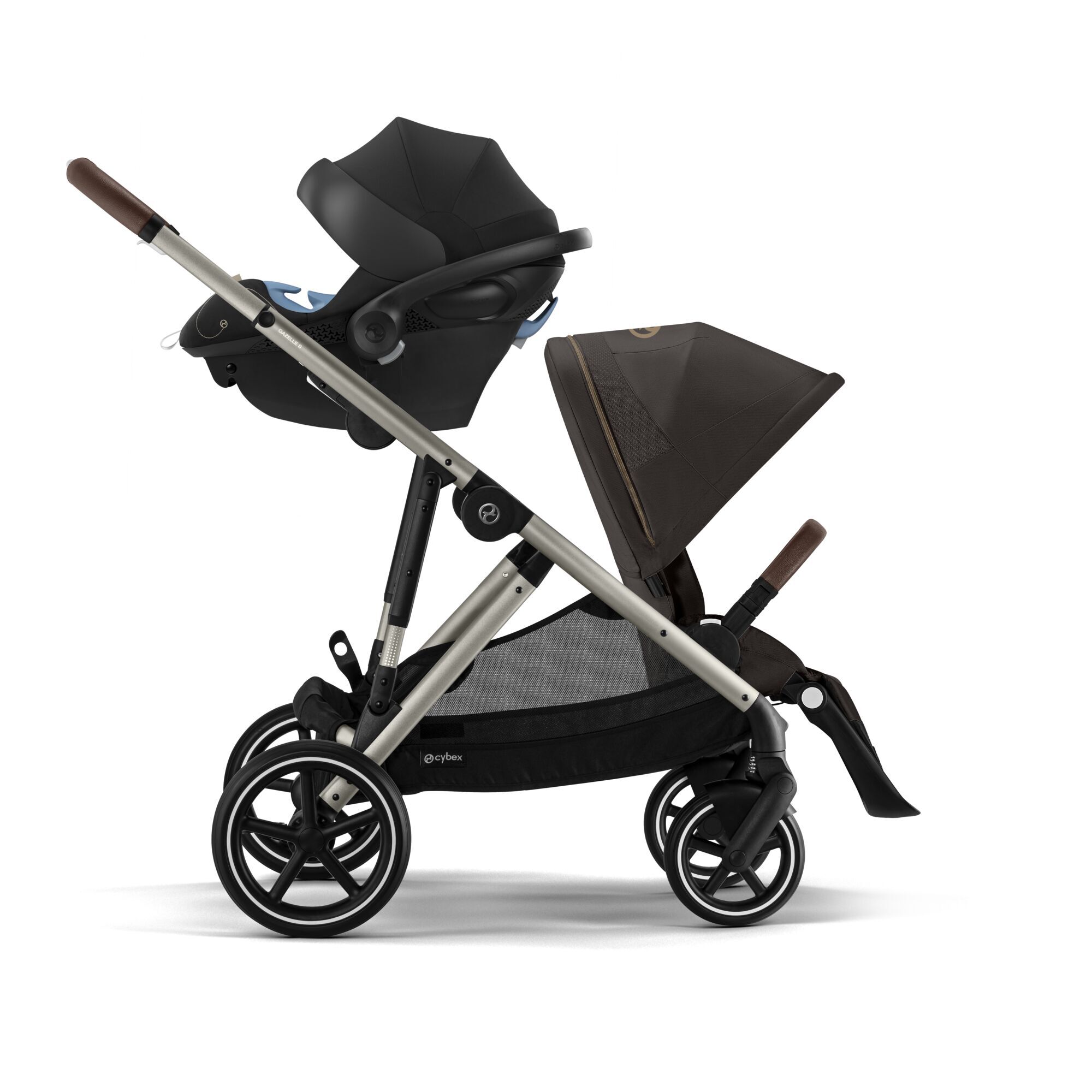 CYBEX Gazelle S - Moon Black (Taupe Frame) in Moon Black (Taupe Frame) large-cybex-ca image number 2 Small