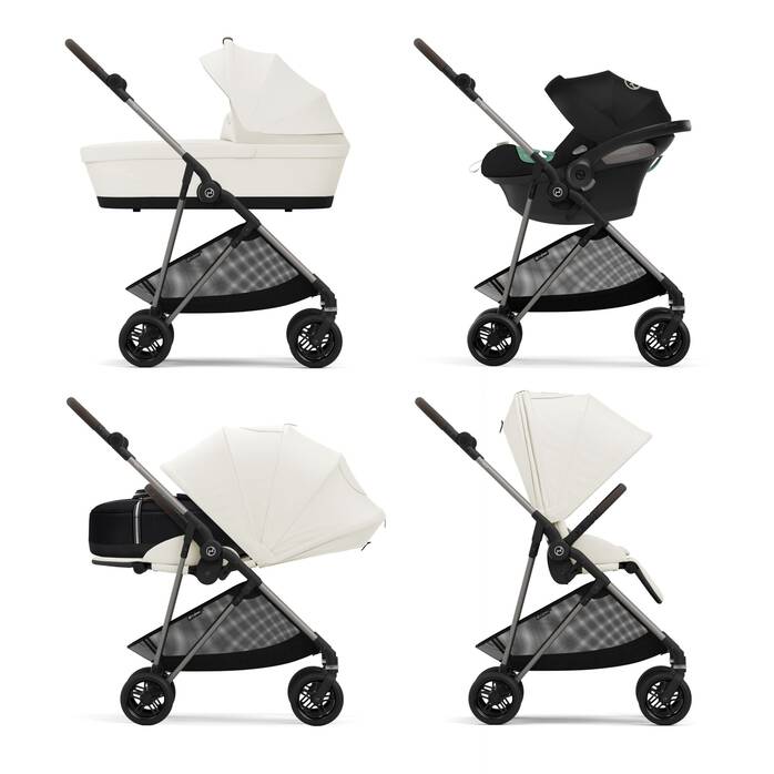 Image shows the combination of several products, sold separately. image number 8 CYBEX Melio - Cotton White in Cotton White large-cybex-gb image number 8