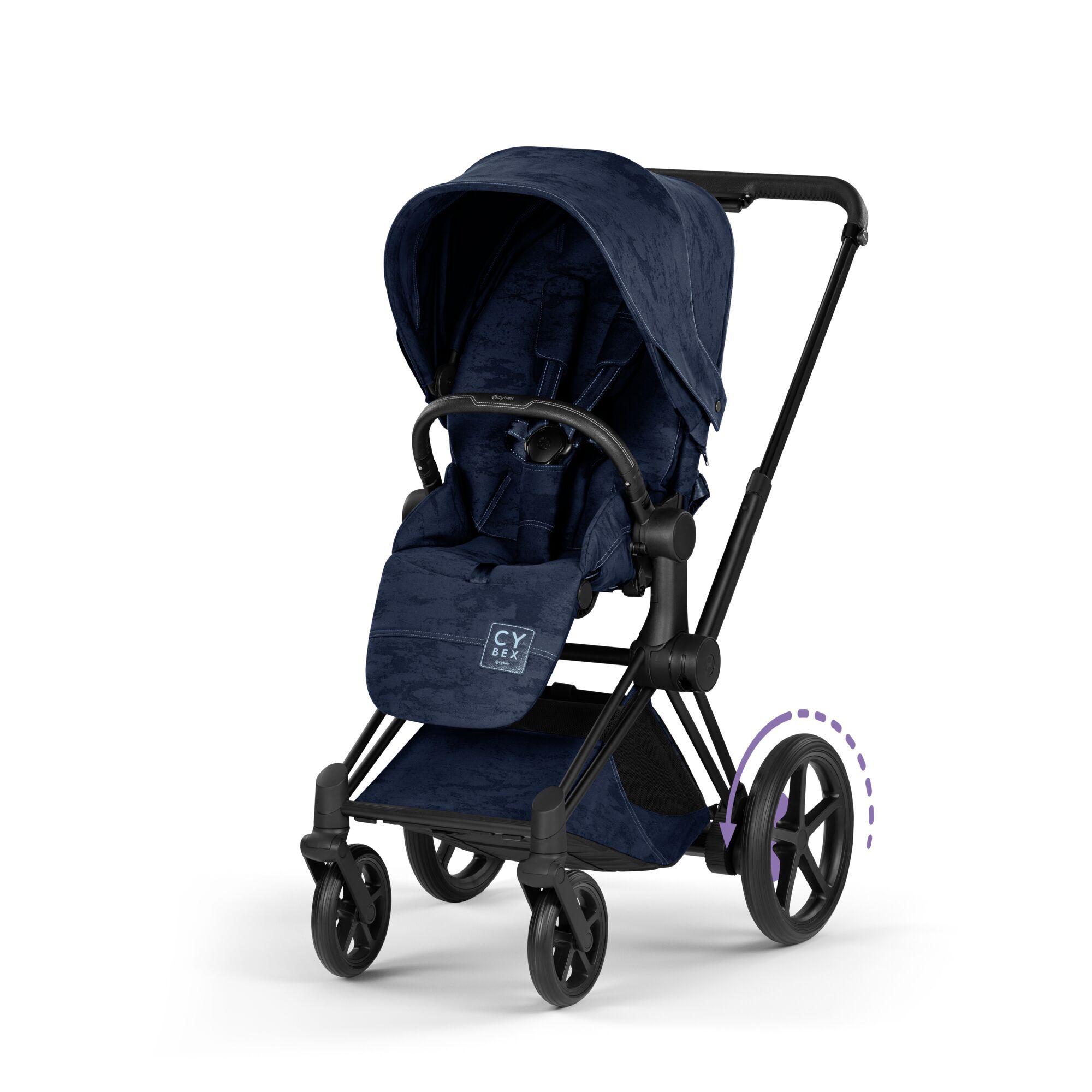 CYBEX e-Priam Rebellious Luxury - Rebellious Luxury Denim Blue in Rebellious Luxury Denim Blue large-cybex-gb image number 1