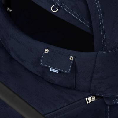 Mios Lux Carry Cot - Rebellious Luxury Denim Blue - Image 7