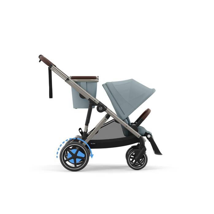 CYBEX e-Gazelle S - Stormy Blue (Taupe Frame) in Stormy Blue (Taupe Frame) image number 1 CYBEX e-Gazelle S - Stormy Blue (Taupe Frame) in Stormy Blue (Taupe Frame) large-cybex-gb image number 1
