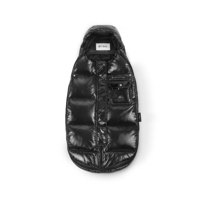 CYBEX Platinum Winter Footmuff Mini - Deep Black in Deep Black image number 2 CYBEX Platinum Winter Footmuff Mini - Deep Black in Deep Black large-cybex-neu image number 2