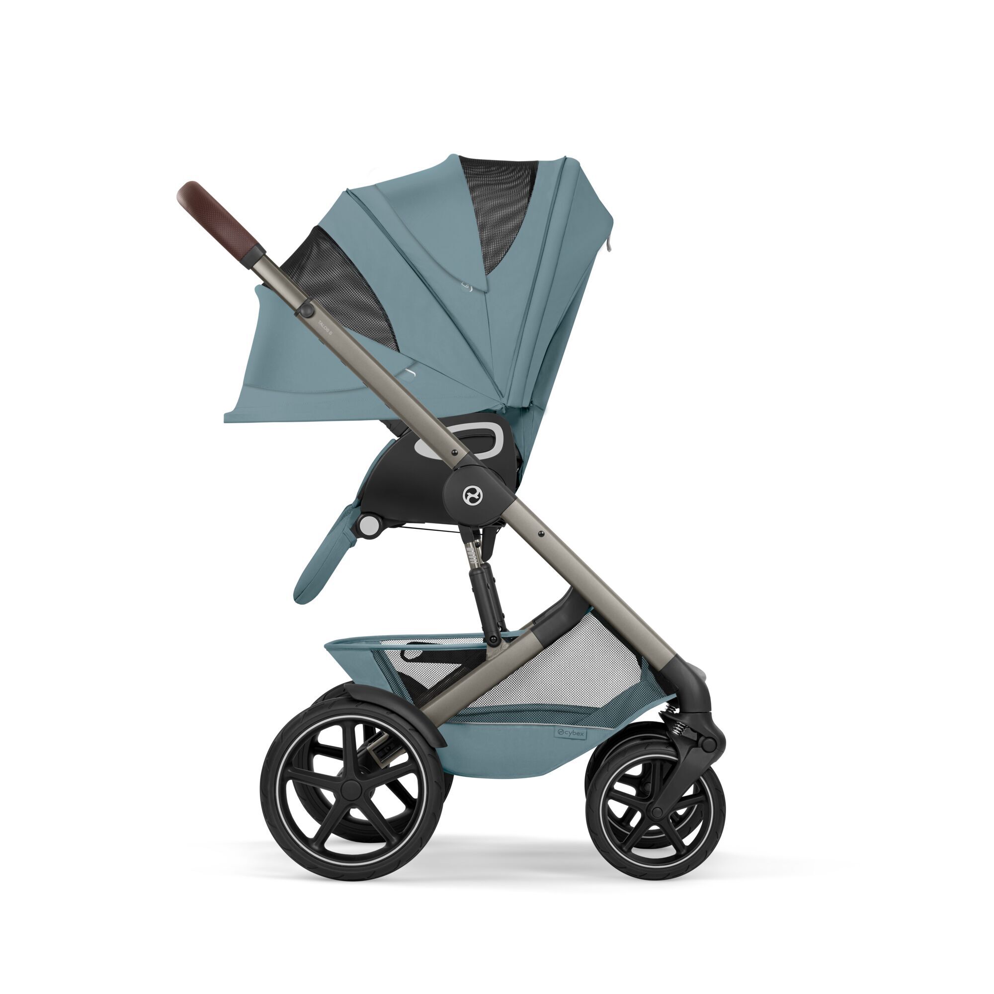 CYBEX Talos S Lux with Fold Cot - Stormy Blue (Taupe Frame) in Stormy Blue (Taupe Frame) large-cybex-gb image number 8