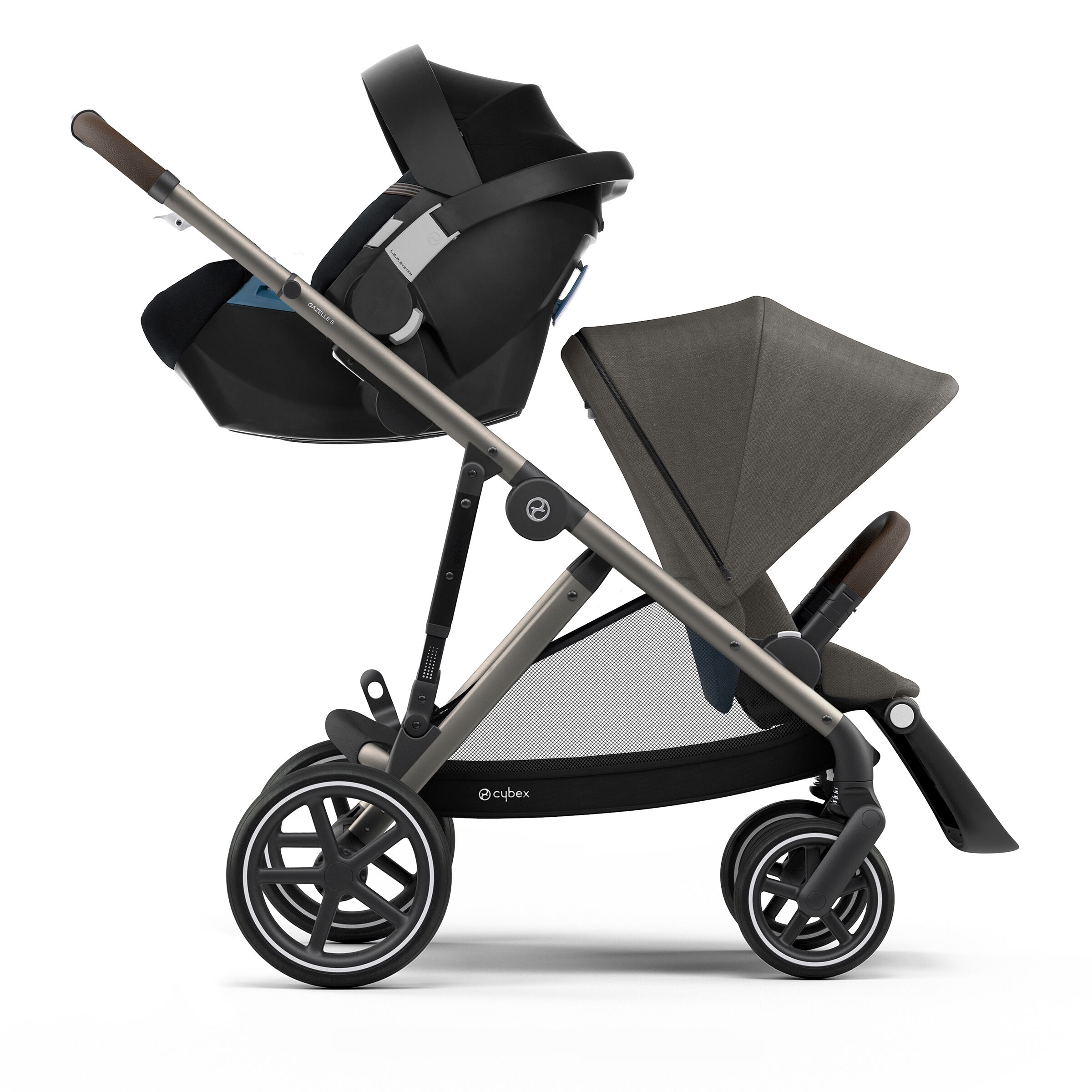 CYBEX Gazelle S - Soho Grey in Soho Grey (Taupe Frame) large-cybex-us image number 3 Small