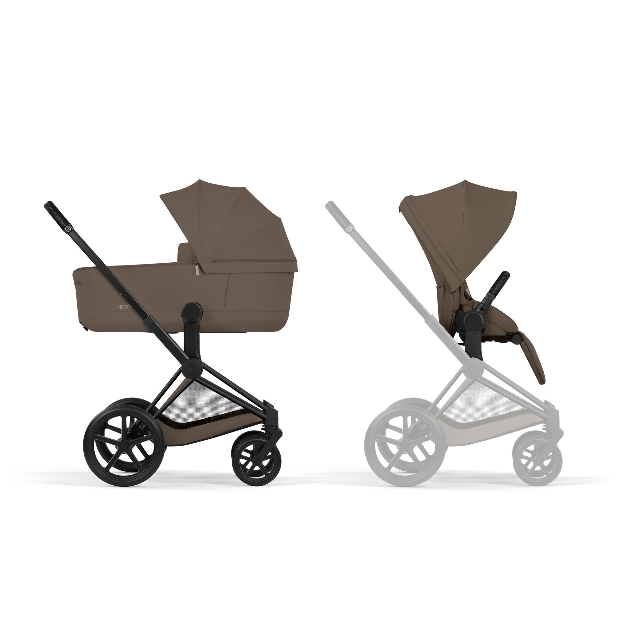 CYBEX Priam &ndash; Coconut Brown (ram i Matt Black) in Coconut Brown (Matt Black Frame) large-cybex-neu bildnummer 2