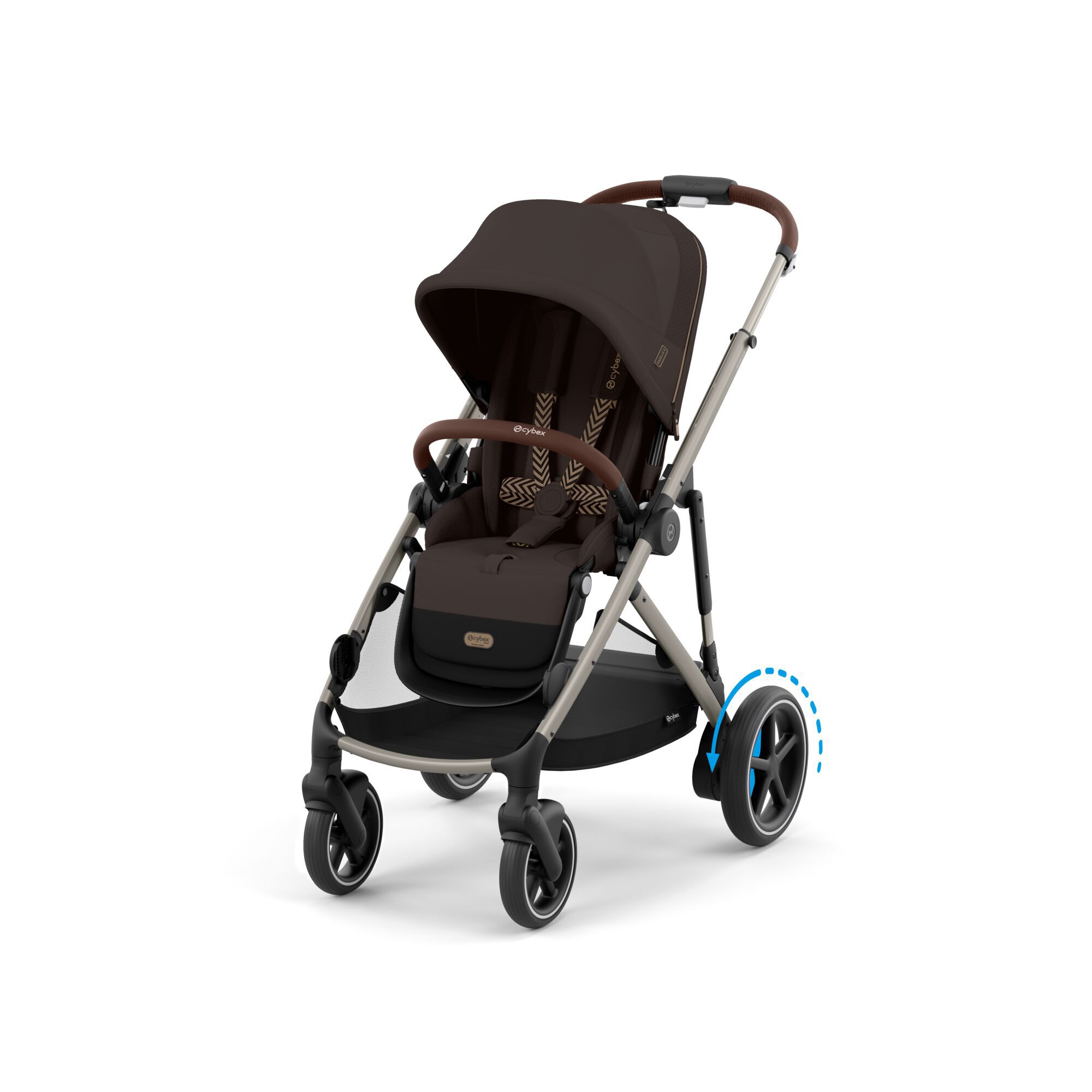 CYBEX e-Gazelle S - Chocolate Brown (Taupe Frame) in Chocolate Brown (Taupe Frame) large-cybex-us image number 4