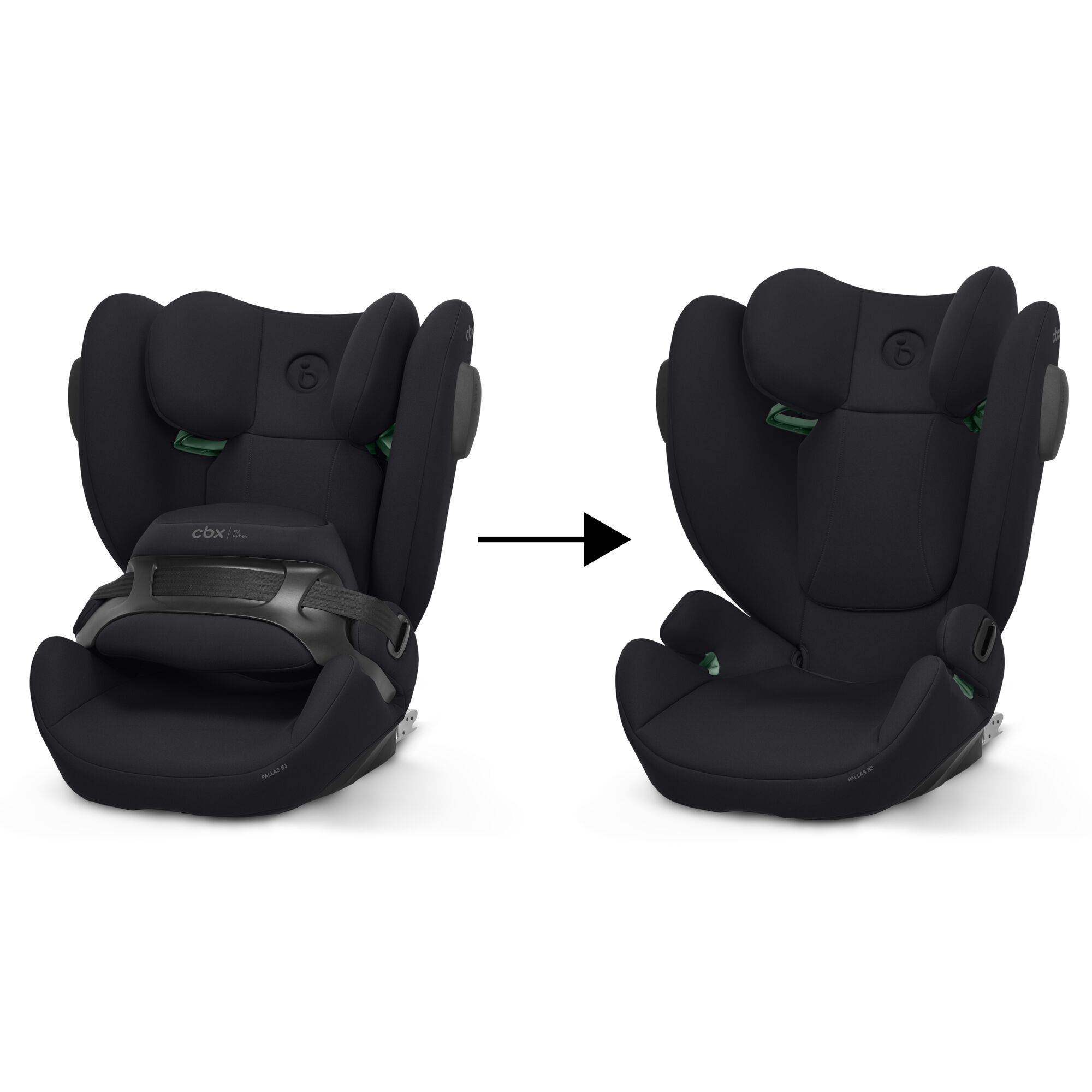 CYBEX Pallas B3 i-Size - Black in Black large-cybex-gb image number 5 Small