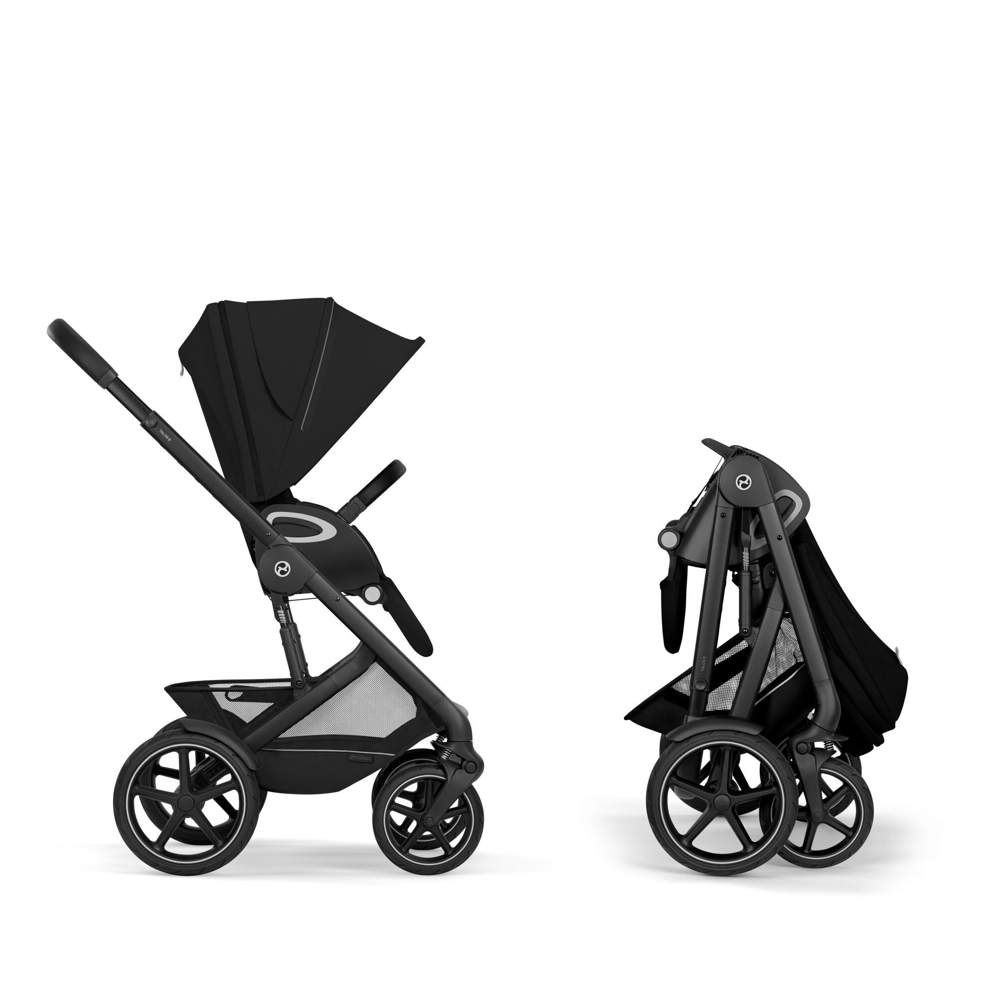 CYBEX Talos S Lux with Fold Cot - Moon Black (Black Frame) in Moon Black (Black Frame) large-cybex-gb image number 10