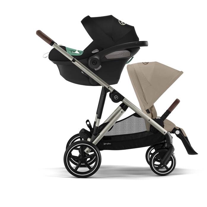 L'image montre la combinaison de plusieurs produits, vendus séparément. numéro d’image 3 CYBEX Gazelle S - Almond Beige (Taupe Frame) in Almond Beige (Taupe Frame) large-cybex-seu numéro d’image 3