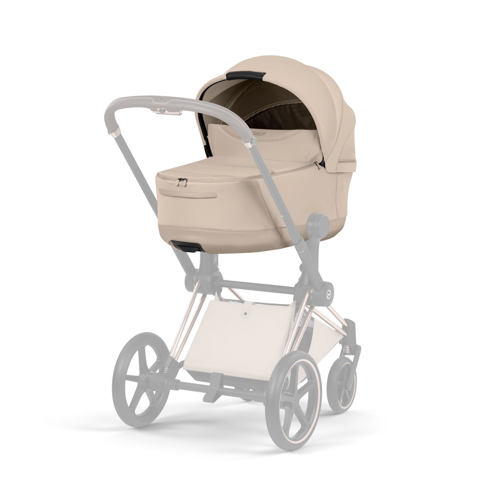 CYBEX Priam Fold Lux Carry Cot - Style - Cozy Beige in Cozy Beige large-cybex-neu image number 4