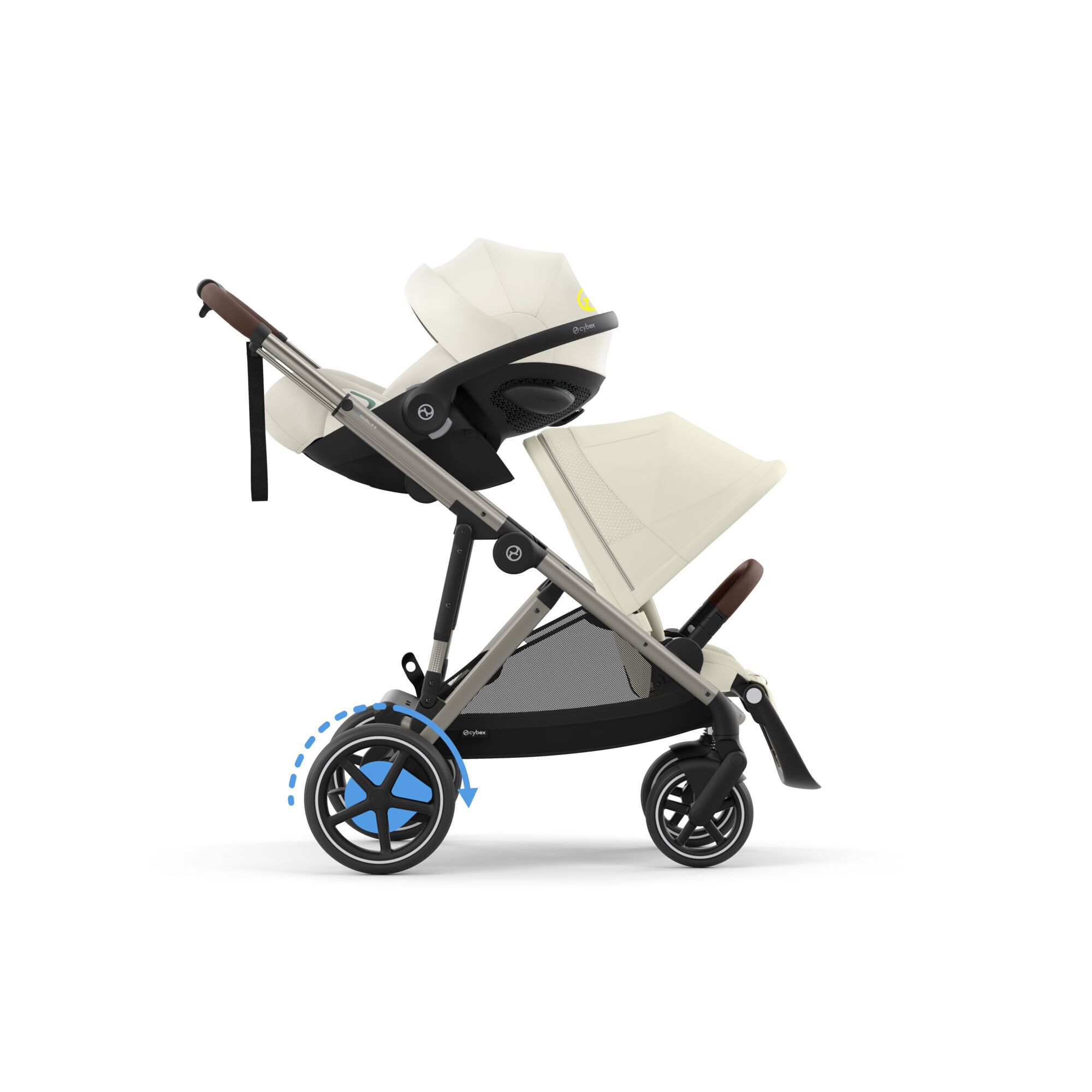 CYBEX e-Gazelle S - Seashell Beige (Taupe Frame) in Seashell Beige (Taupe Frame) large-cybex-gb image number 5 Small