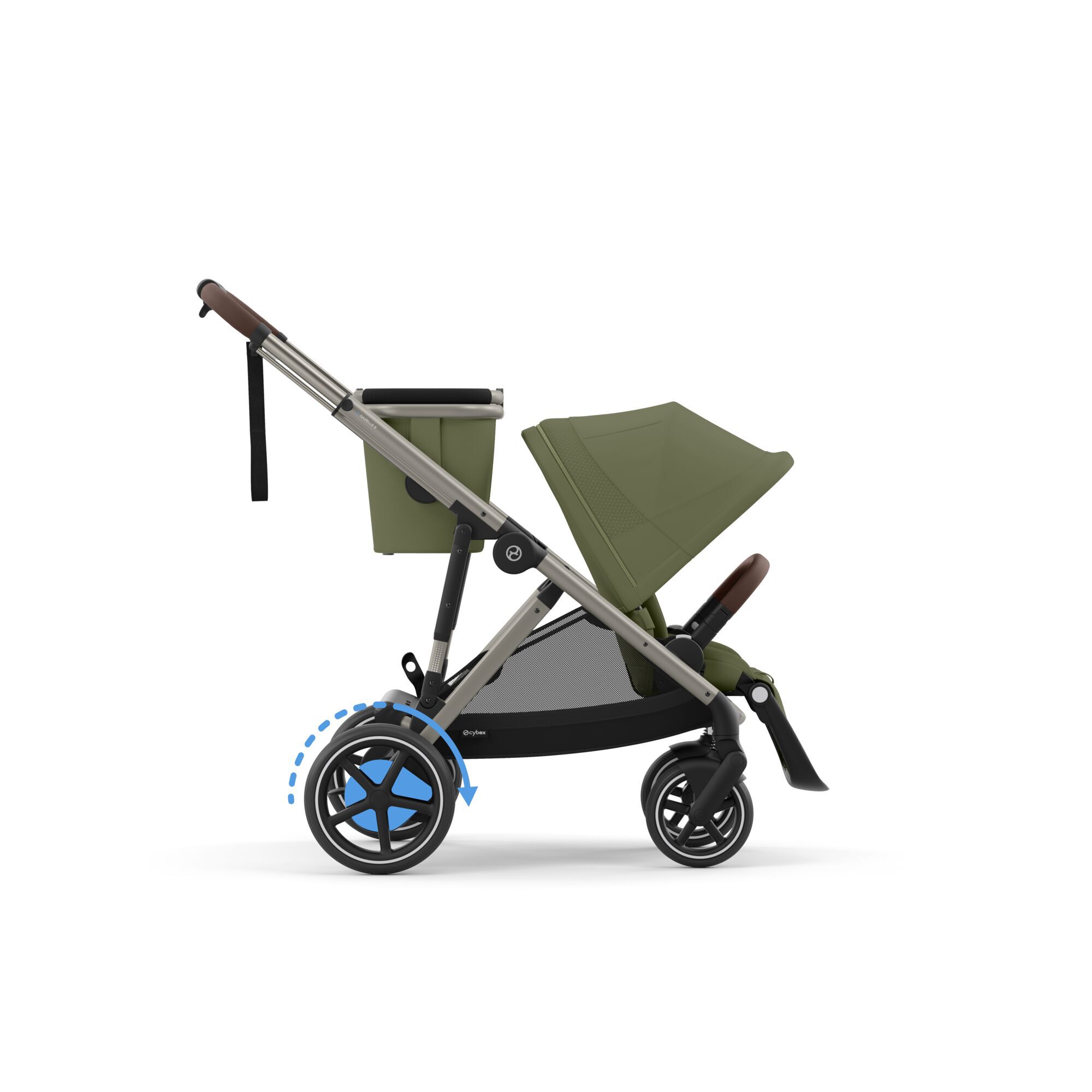 CYBEX e-Gazelle S - Moss Green (Taupe Frame) in Moss Green (Taupe Frame) large-cybex-gb image number 1 Small