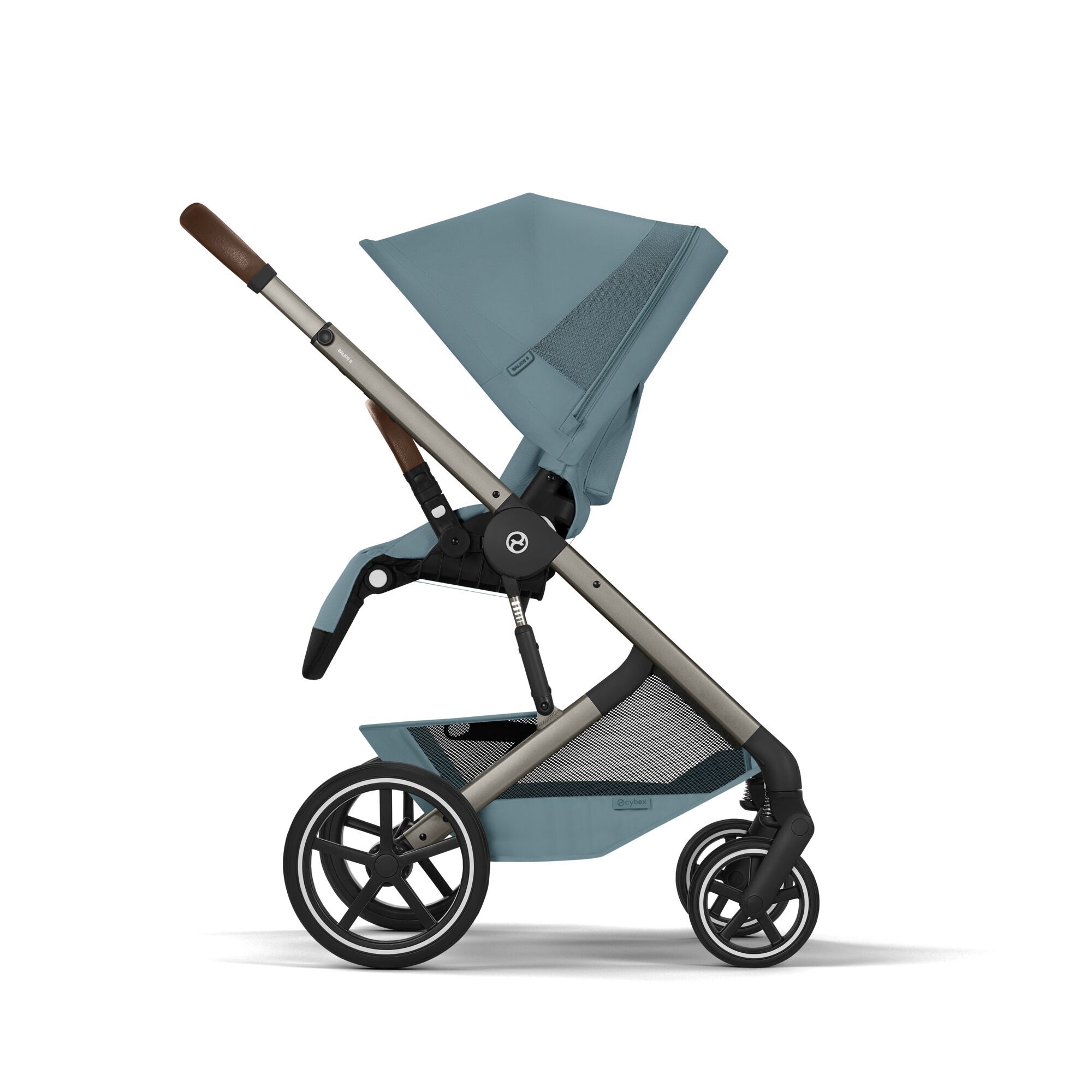 CYBEX Balios S Lux with Fold Cot - Stormy Blue (Taupe Frame) in Stormy Blue (Taupe Frame) large-cybex-seu image number 7