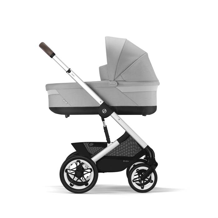 Image shows the combination of several products, sold separately. image number 4 CYBEX Talos S Lux - Stone Grey (Black Frame) in Stone Grey (Silver Frame) large-cybex-neu image number 4