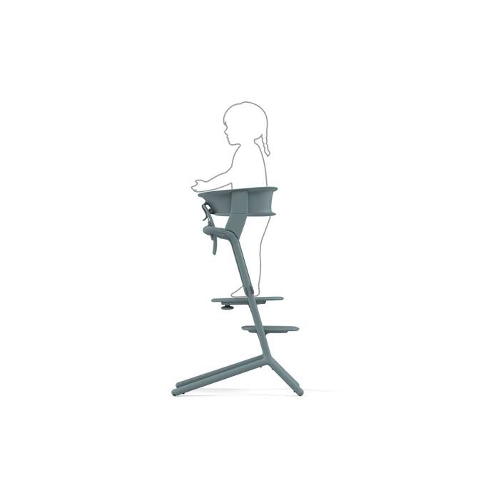 Die Abbildung zeigt die Kombination mehrerer Produkte, die separat verkauft werden. Bild 2 CYBEX Lemo Learning Tower Set - Stone Blue in Stone Blue large-cybex-neu Bild 2