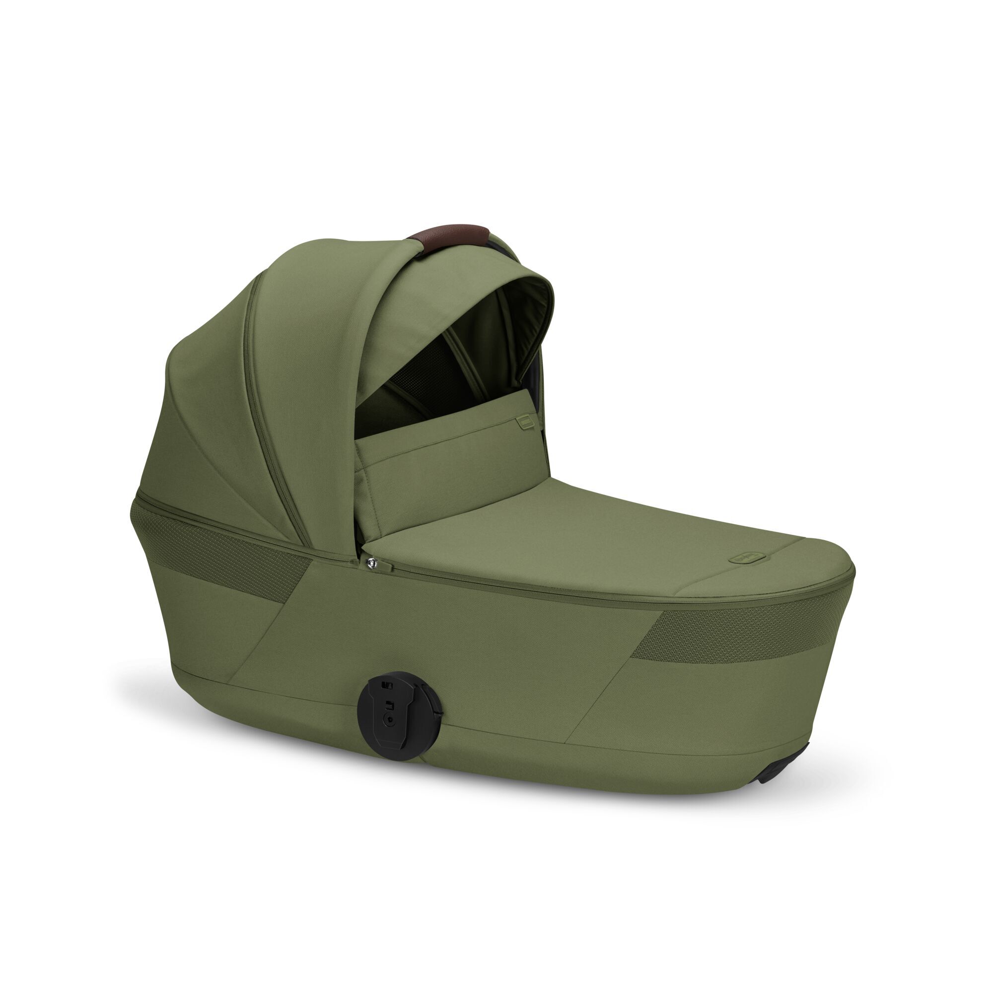 CYBEX Balios S Lux with Fold Cot - Moss Green (Taupe Frame) in Moss Green (Taupe Frame) large-cybex-seu image number 2