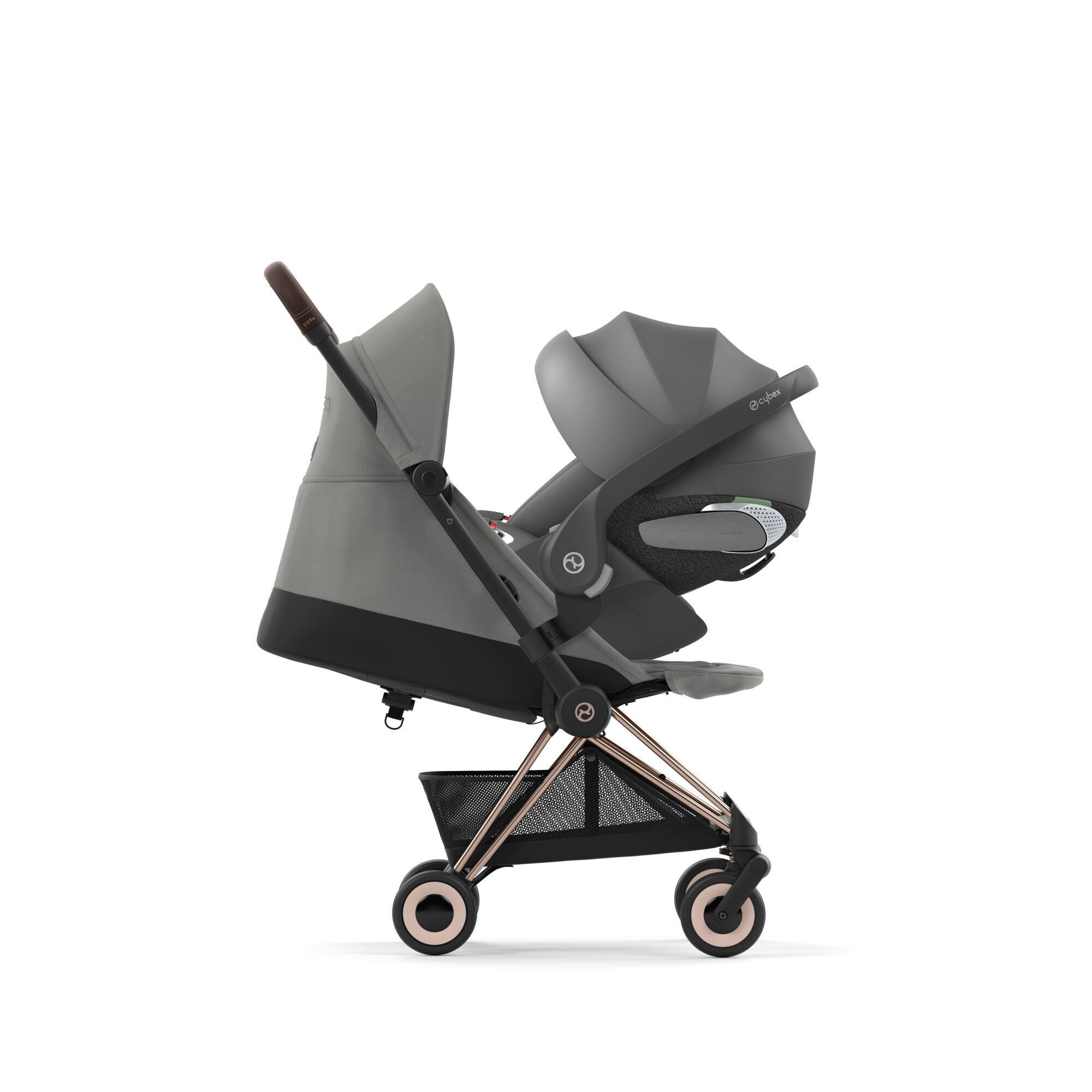 CYBEX Coya - Mirage Grey (Rosegold Frame) in Mirage Grey (Rosegold Frame) large-cybex-imea image number 7 Small