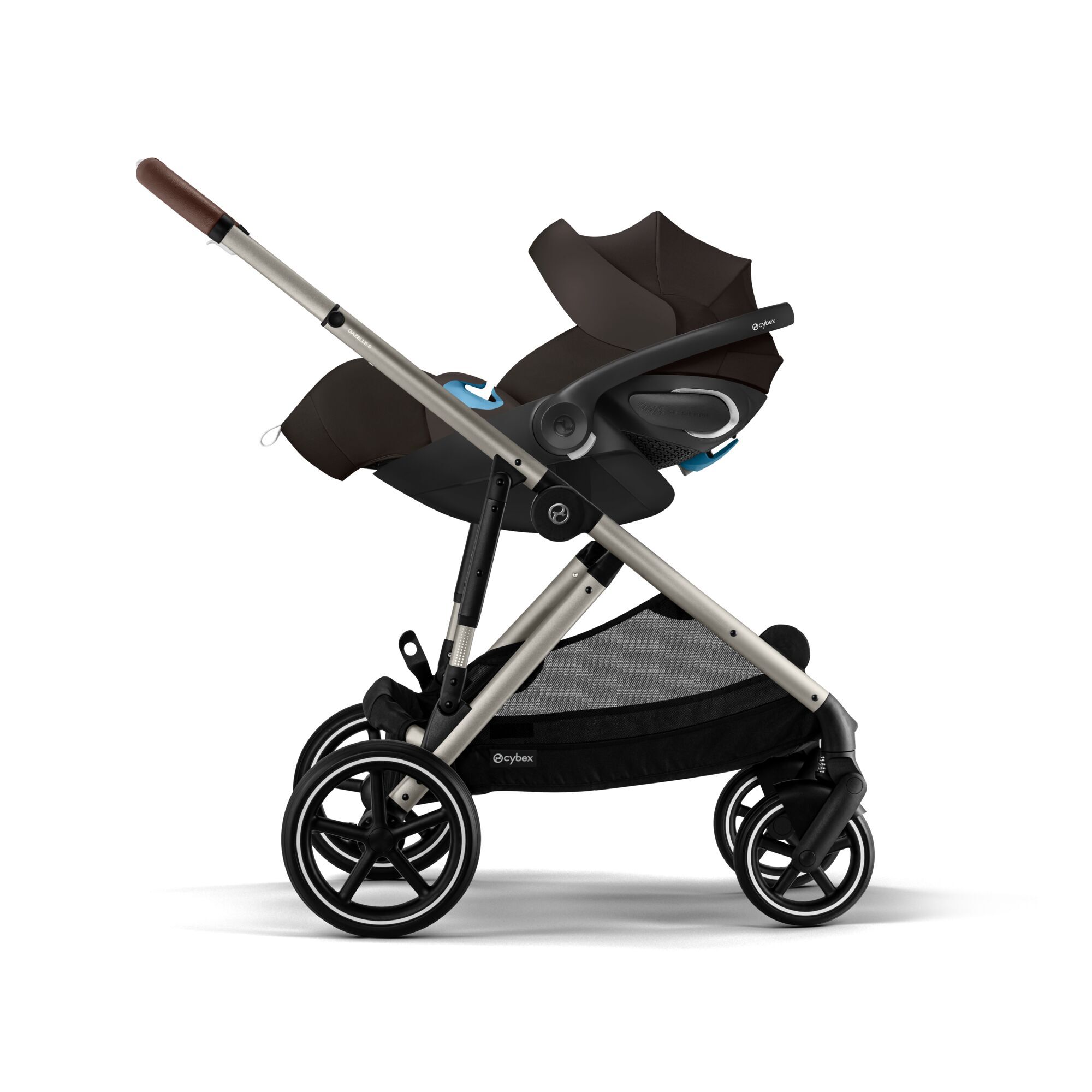 CYBEX Gazelle S - Chocolate Brown (Taupe Frame) in Chocolate Brown (Taupe Frame) large-cybex-us image number 3