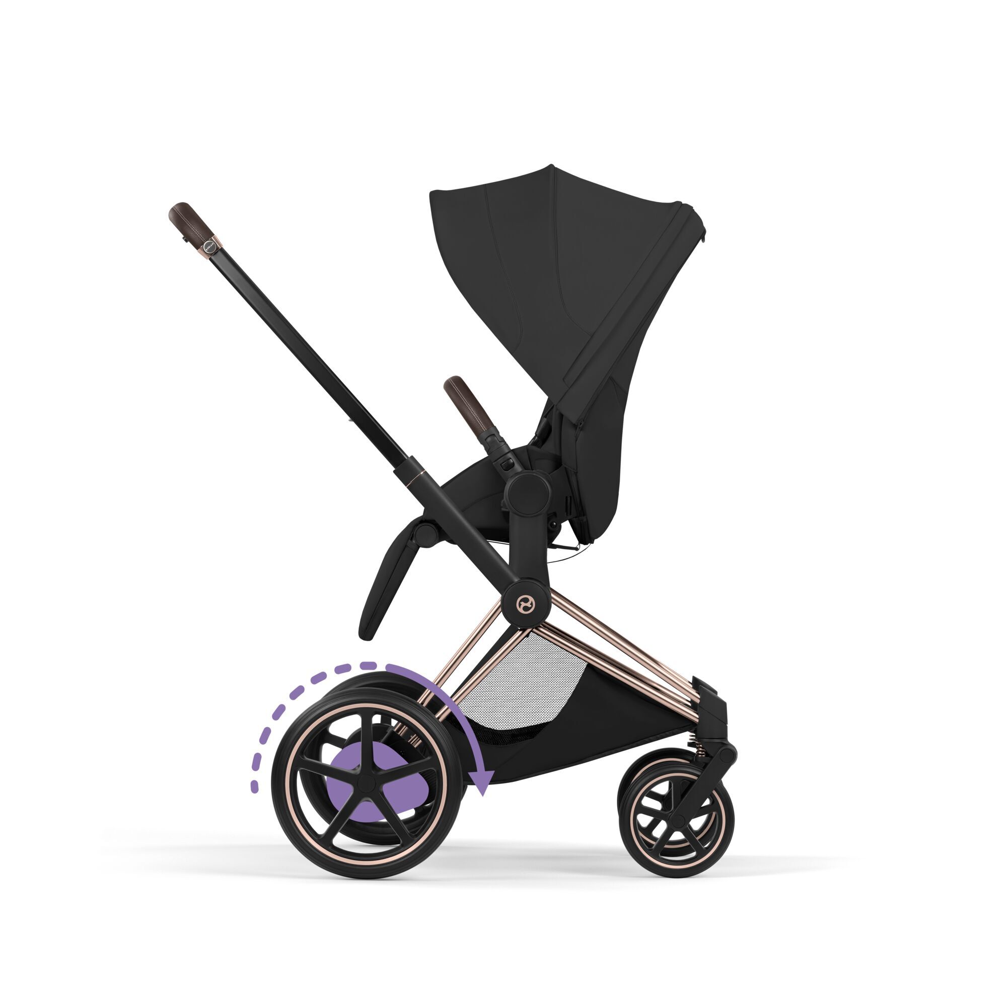 CYBEX e-Priam - Style Collection - Sepia Black (Rosegold Frame) in Sepia Black (Rosegold Frame) large-cybex-jp 画像番号 4