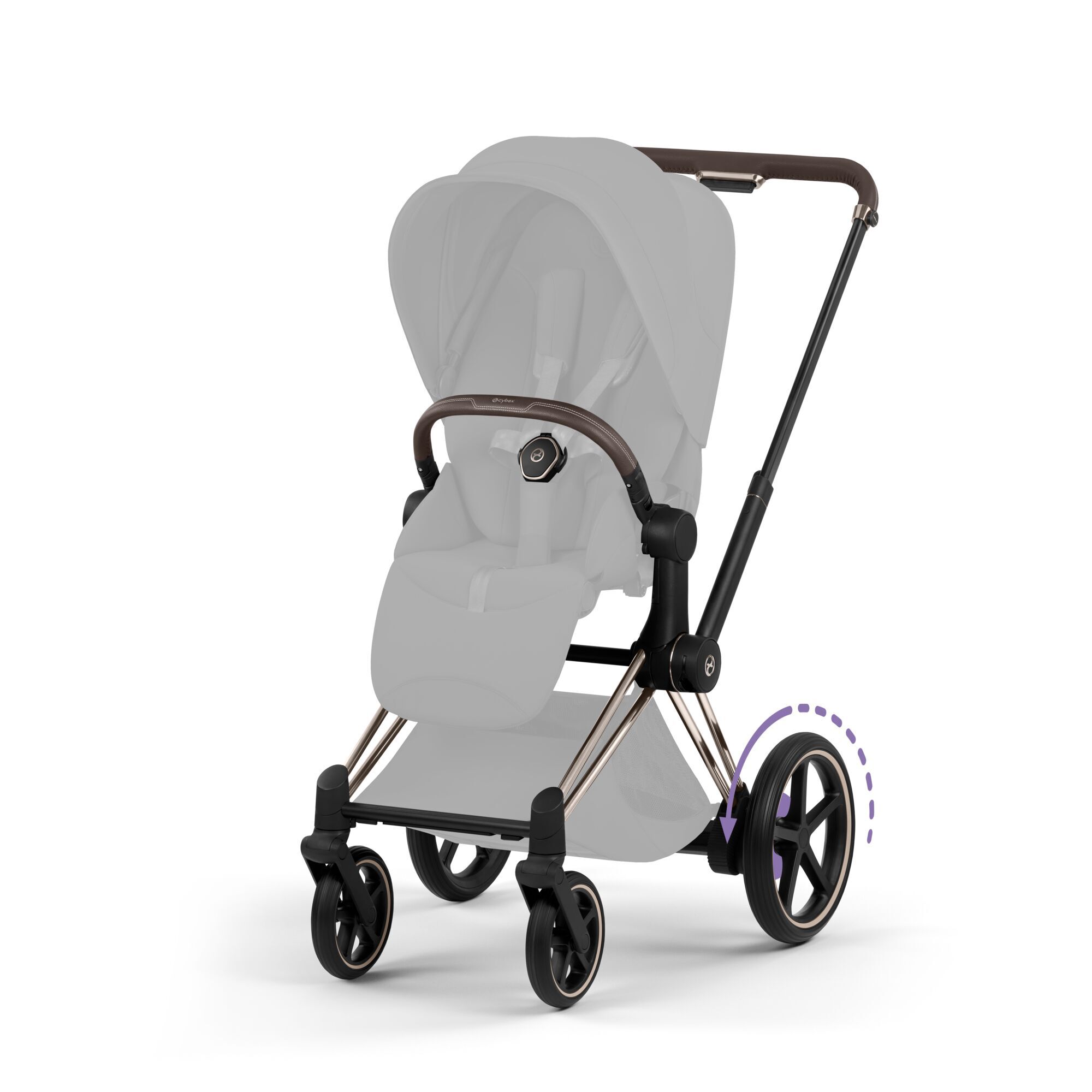 CYBEX e-Priam Frame - Collection Style - Champagne Gold in Champagne Gold large-cybex-gb image number 2