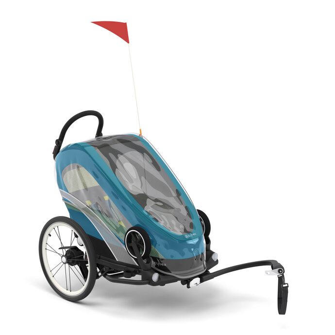 CYBEX Zeno Bike Raincover - Transparent in Transparent large image number 1