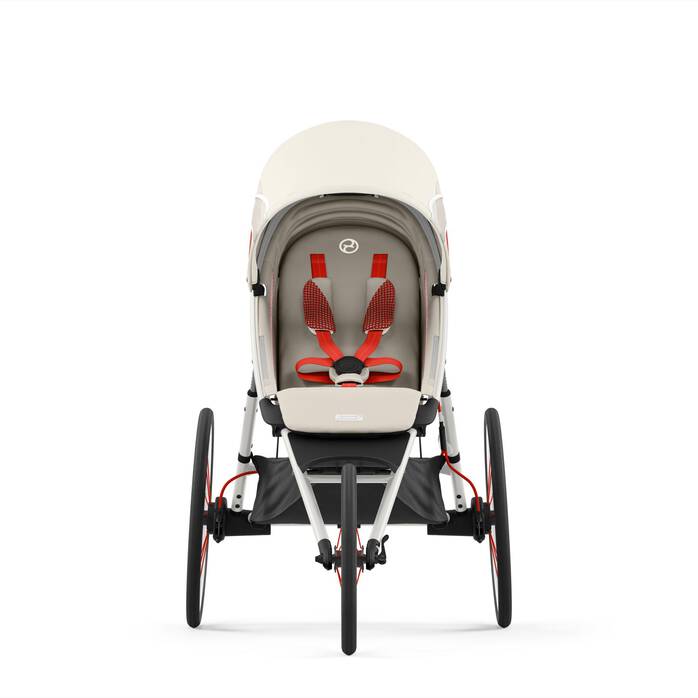 Image shows the combination of several products, sold separately. image number 3 CYBEX Avi Frame - Creme With Orange Details in Creme With Orange Details large-cybex-neu image number 3