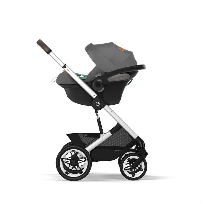 Image shows the combination of several products, sold separately. image number 5 CYBEX Talos S Lux - Stone Grey (Black Frame) in Stone Grey (Silver Frame) large-cybex-neu image number 5