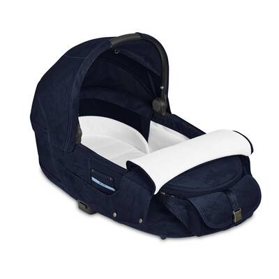 Priam Lux Carry Cot - Rebellious Luxury Denim Blue - Image 2