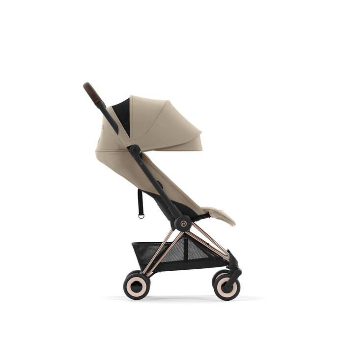 CYBEX Coya - Cozy Beige (Rosegold Frame) in Cozy Beige (Rosegold Frame) image number 5 CYBEX Coya - Cozy Beige (Rosegold Frame) in Cozy Beige (Rosegold Frame) large-cybex-neu image number 5