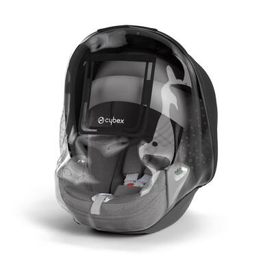 Image shows the combination of several products, sold separately. Infant Car Seat Rain Cover