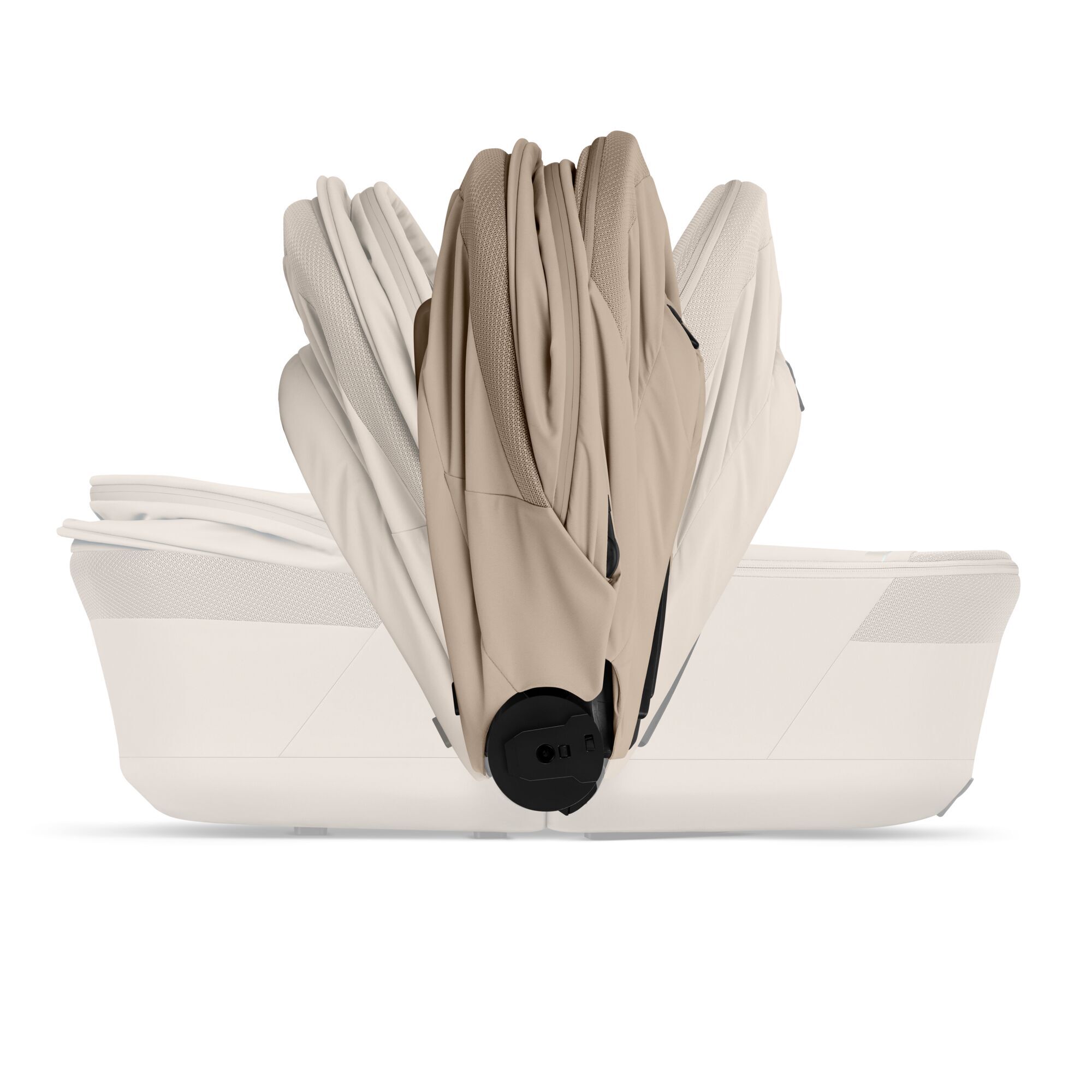 CYBEX Talos S Lux met opvouwbare reiswieg - Almond Beige (taupe frame) in Almond Beige (Taupe Frame) large-cybex-neu afbeelding nummer 3